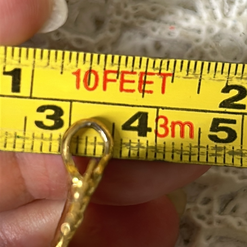 Vtg 24k Gold Dipped Aspen Leaf Pendant - image 8